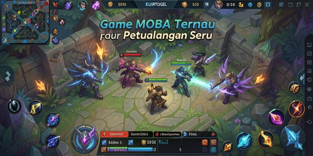 Tampilan gameplay seru di EUROTOGEL dengan aksi hero yang intens.