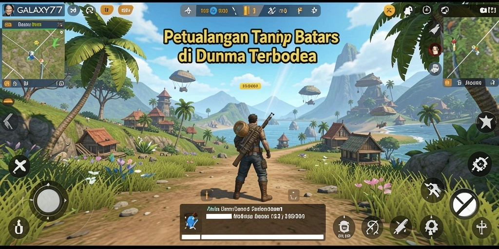Tampilan menakjubkan dari gameplay Open World GALAXY77.