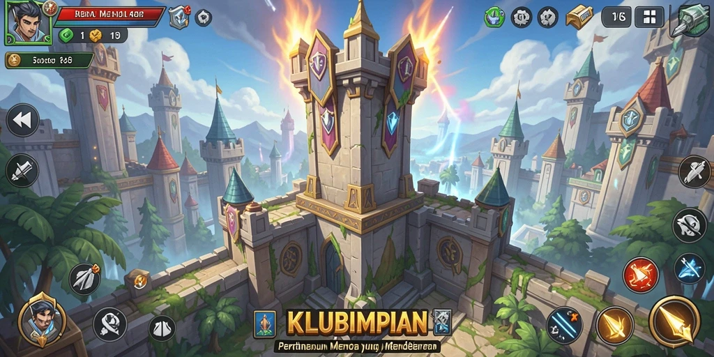Screenshot gameplay <strong>KLUBIMPIAN</strong> yang menampilkan pertarungan menegangkan.