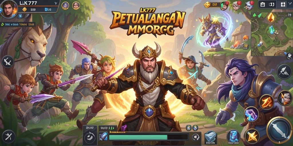 Tangkapan layar gameplay LK777 yang menampilkan pertempuran epik.